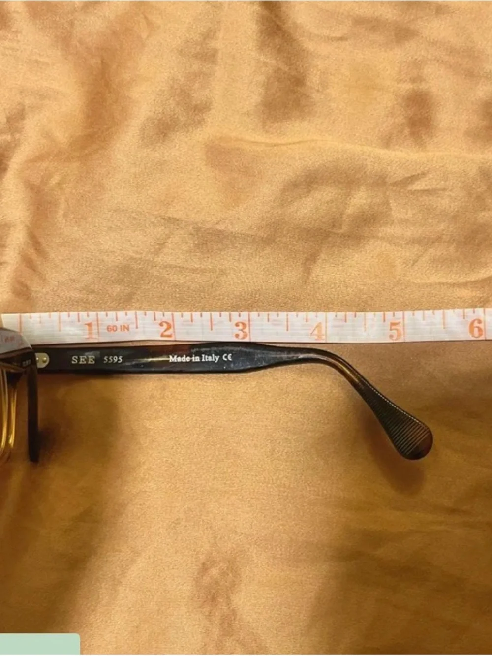 Two-Tone Brown and Amber Women’s Eyeglasses Frame